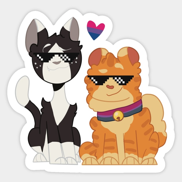 Tallstar and Jake <3 Sticker by Willowsky